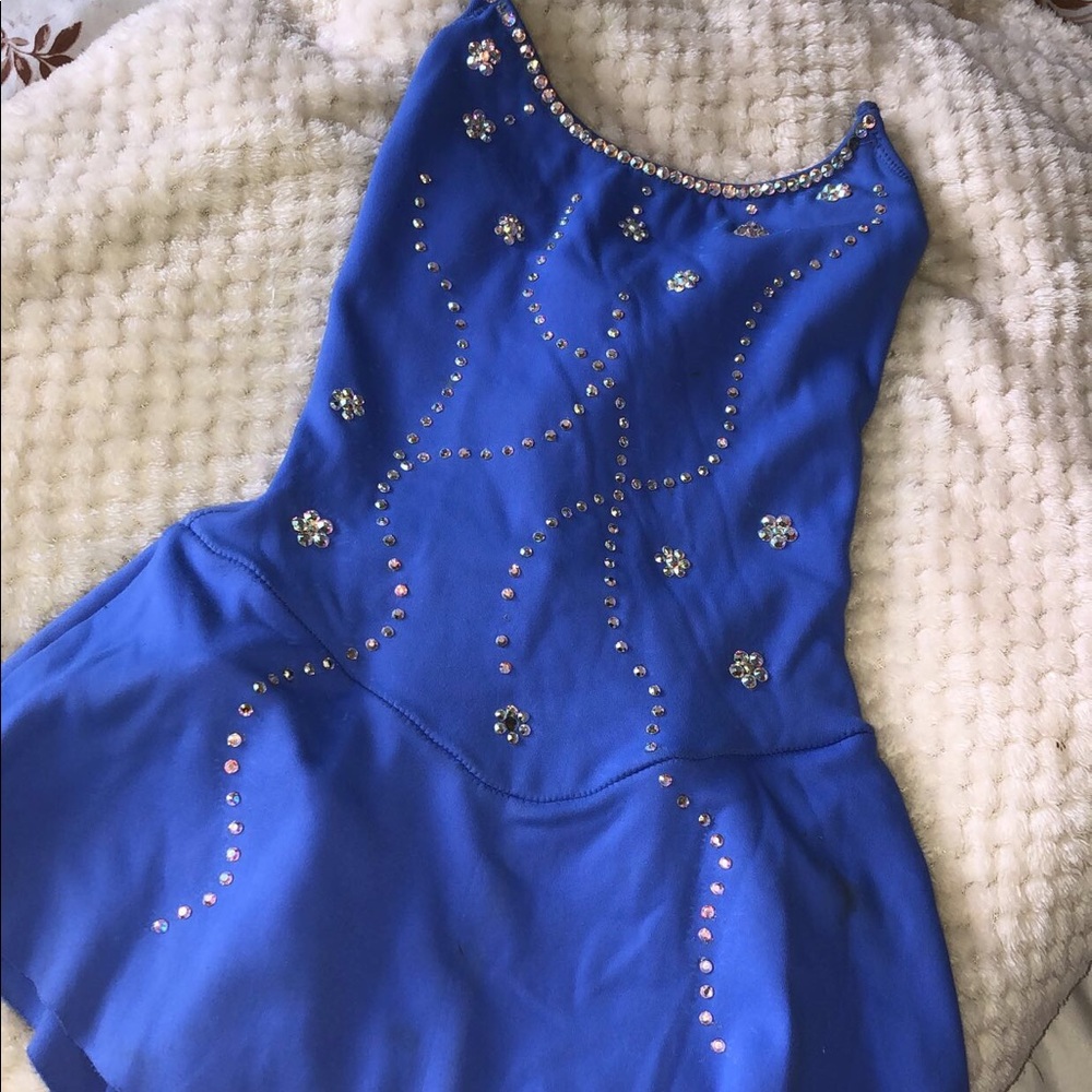 COPY - Blue figure skating dress